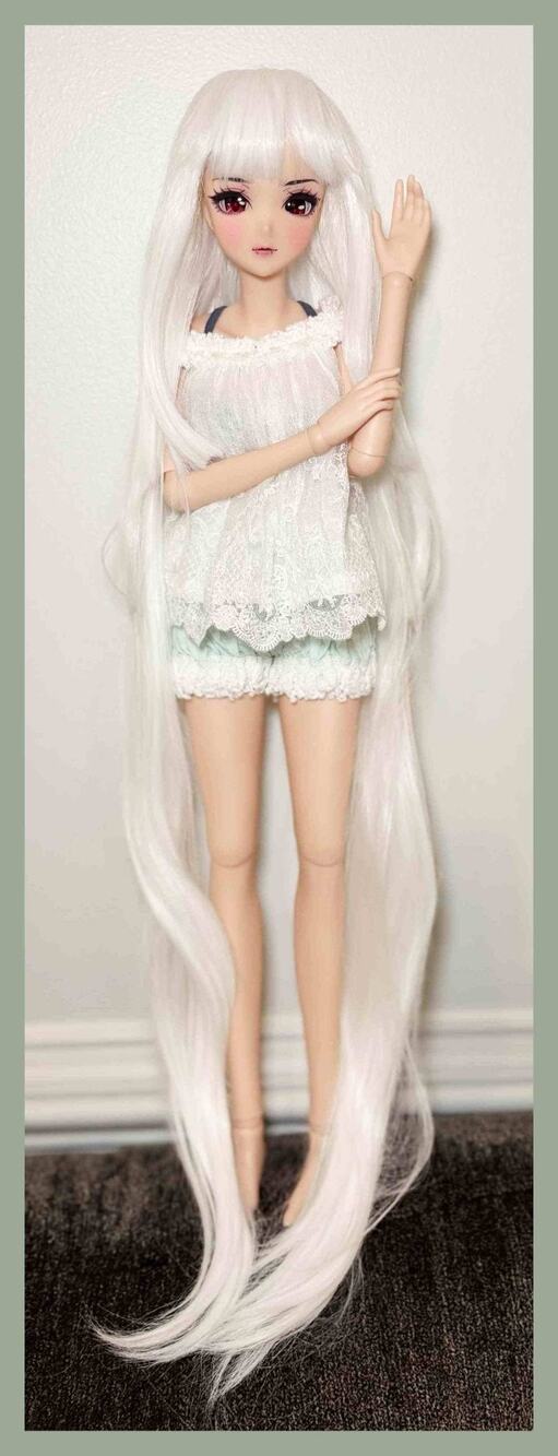 Karaitoya 1/3 BJD Balljointed Smart Doll Dollfie Dream SD DD Long Hime Wig 8/9